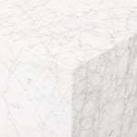 Reina Carrara Marble End Table | ready to ship!