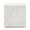 Reina Carrara Marble End Table | ready to ship!