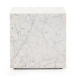 Reina Carrara Marble End Table | ready to ship!