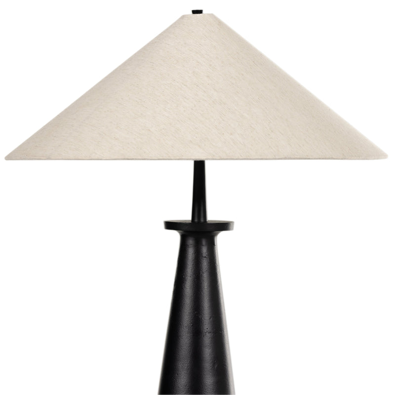 Innes Matte Black Tapered Shade Floor Lamp | ready to ship!