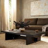 Isaac Smoked Black Coffee Table | ready to ship!