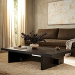Isaac Smoked Black Coffee Table | ready to ship!