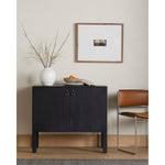Isador Black Wash Poplar Bar Cabinet | shipping 6/15/2025