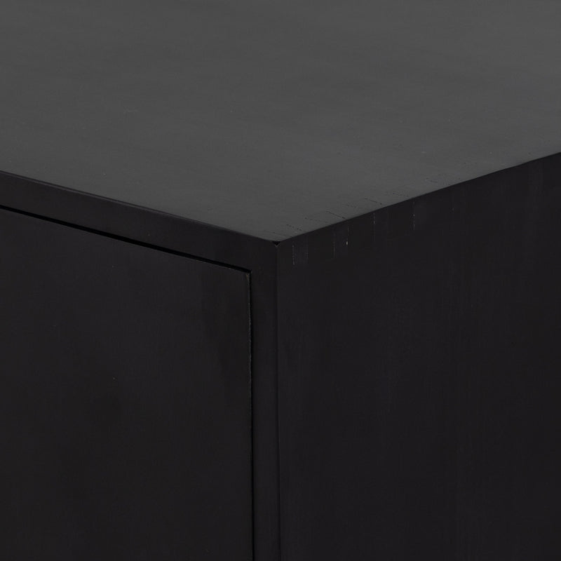 Isador Black Wash Poplar Bar Cabinet | shipping 6/15/2025