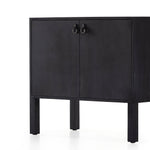 Isador Black Wash Poplar Bar Cabinet | shipping 6/15/2025