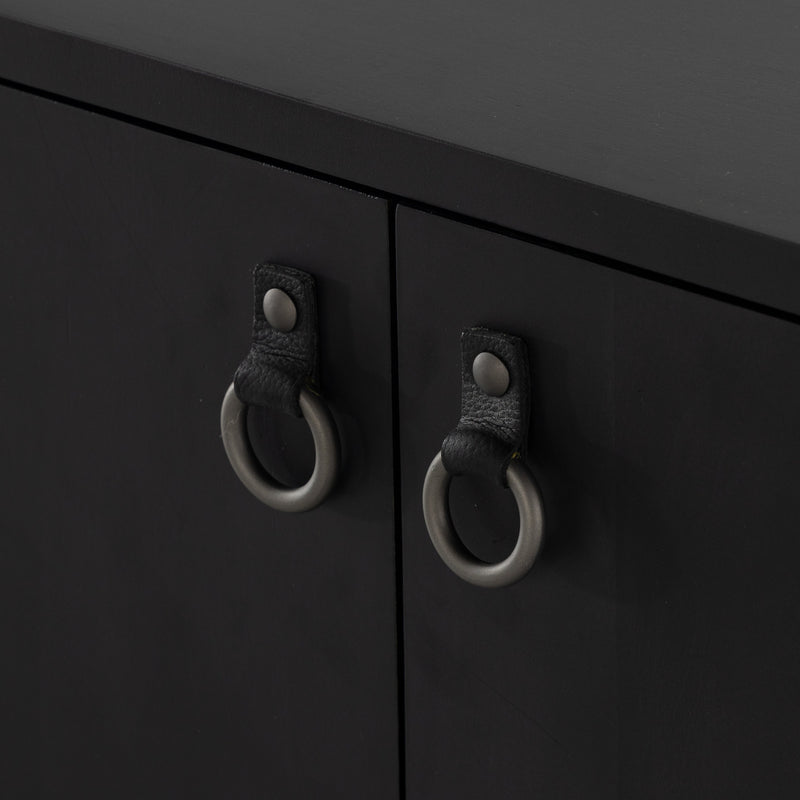 Isador Black Wash Poplar Bar Cabinet | shipping 6/15/2025