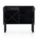 Isador Black Wash Poplar Bar Cabinet | shipping 6/15/2025