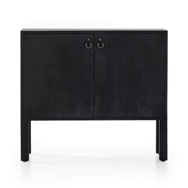 Isador Black Wash Poplar Bar Cabinet | shipping 6/15/2025