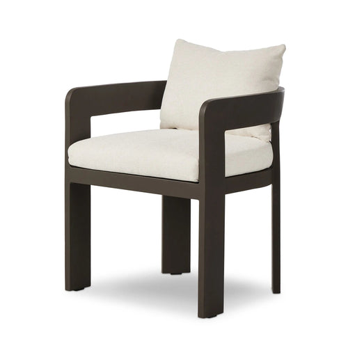 Jackson Alessi Linen Outdoor Metal Dining Chair | ready to ship!