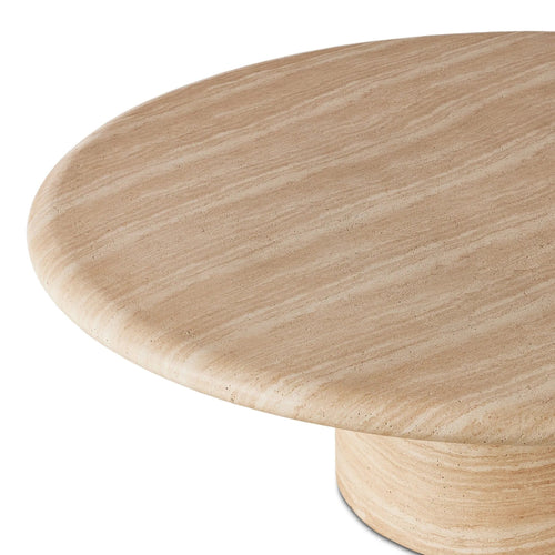 Janice Sand Striae Coffee Table | shipping 6/19/2025