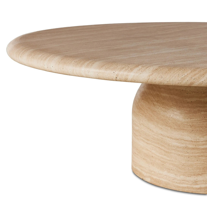 Janice Sand Striae Coffee Table | shipping 6/19/2025