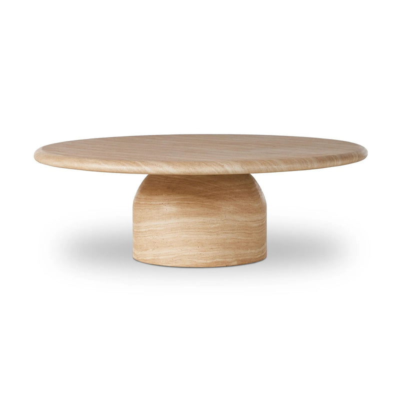 Janice Sand Striae Coffee Table | shipping 6/19/2025