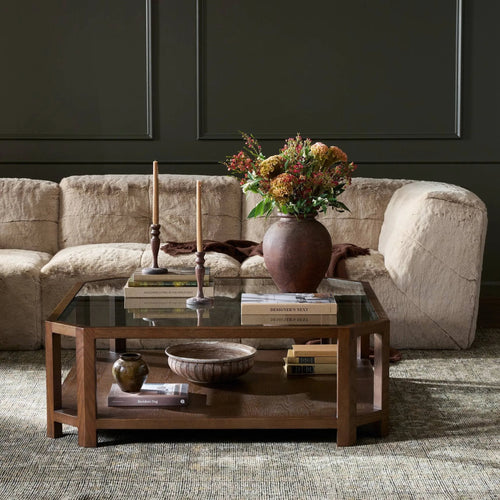 Jenzen Tempered Glass Coffee Table | ready to ship!