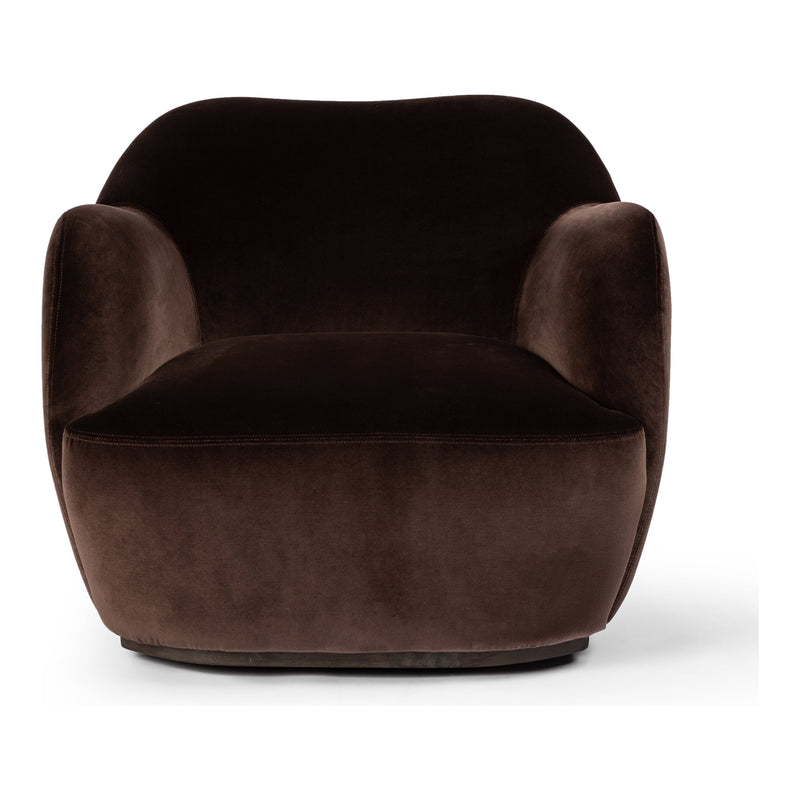 Julius Surrey Cocoa Swivel Chair | shipping 5/26/2025