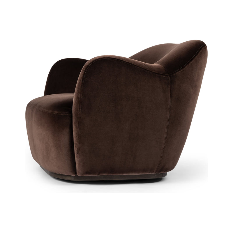 Julius Surrey Cocoa Swivel Chair | shipping 5/26/2025
