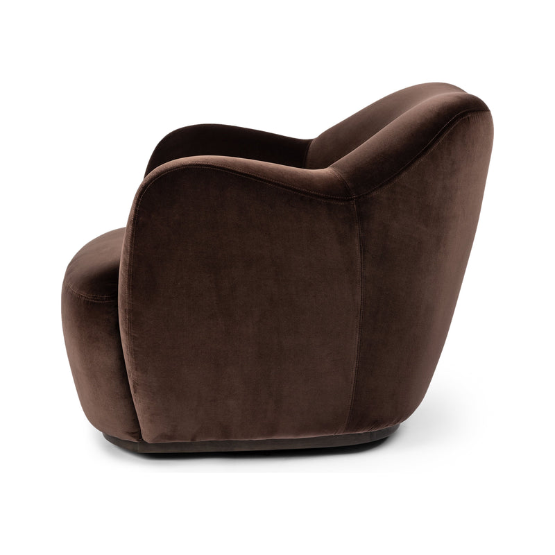 Julius Surrey Cocoa Swivel Chair | shipping 5/26/2025