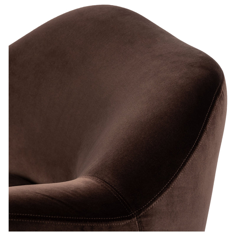 Julius Surrey Cocoa Swivel Chair | shipping 5/26/2025
