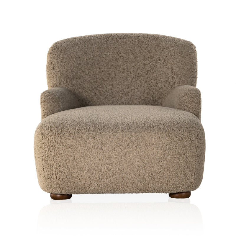 Kadon Sheepskin Camel Chaise Lounge | ready to ship!