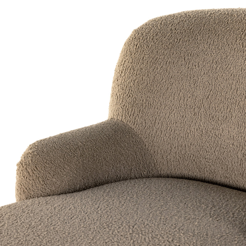 Kadon Sheepskin Camel Chaise Lounge | ready to ship!