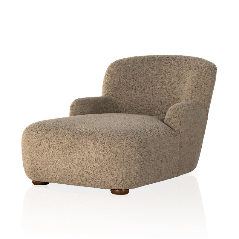 Kadon Sheepskin Camel Chaise Lounge | ready to ship!