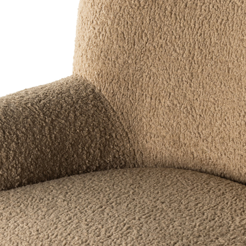 Kadon Swivel Chair in Sheepskin Camel | ready to ship!