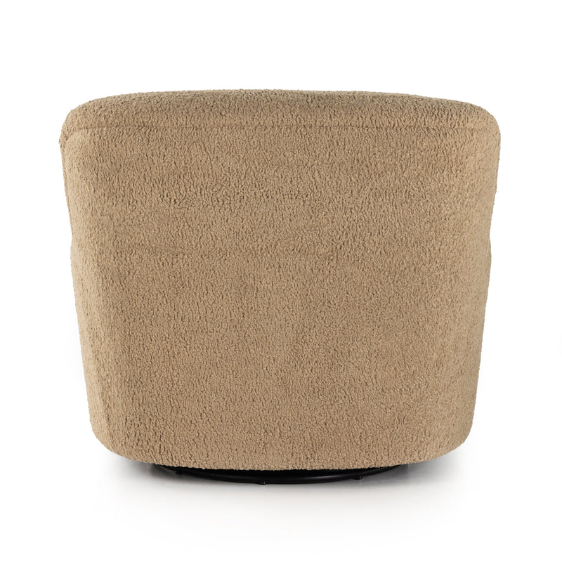 Kadon Swivel Chair in Sheepskin Camel | ready to ship!
