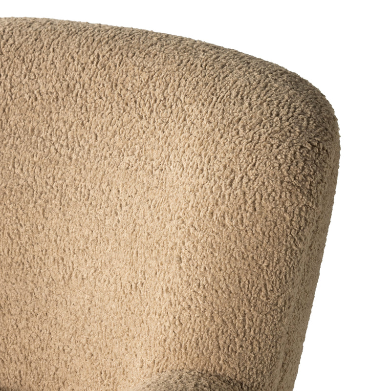 Kadon Swivel Chair in Sheepskin Camel | ready to ship!