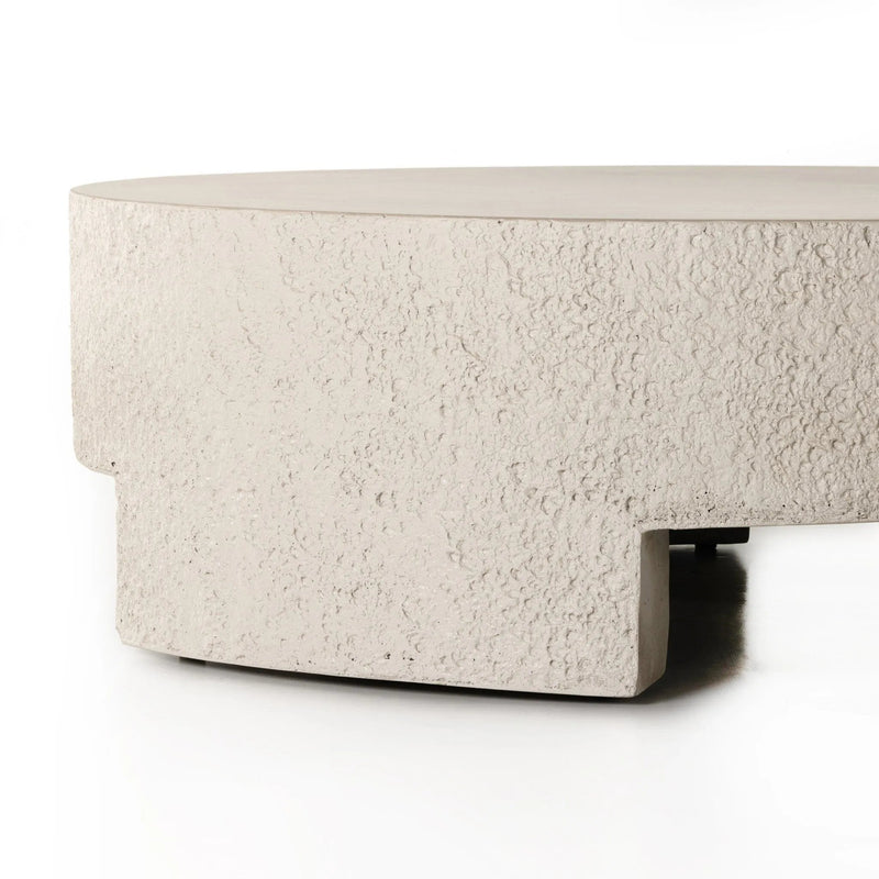 Everett Matte Stone Outdoor Coffee Table | ready to ship!