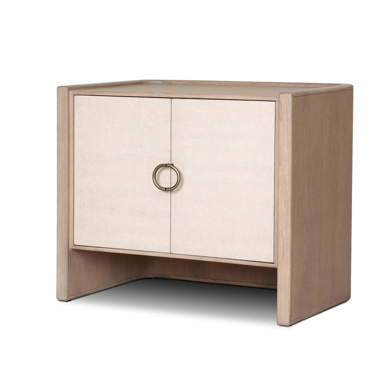 Kiran Sandy Oak Veneer Nightstand | shipping 8/18/2025