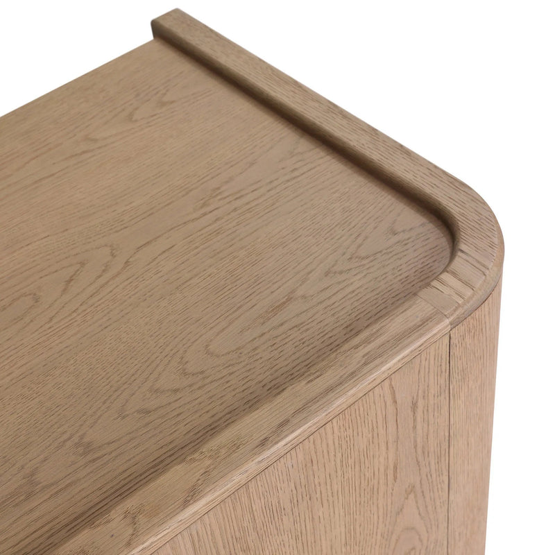 Kiran Sandy Oak Veneer Nightstand | shipping 8/18/2025