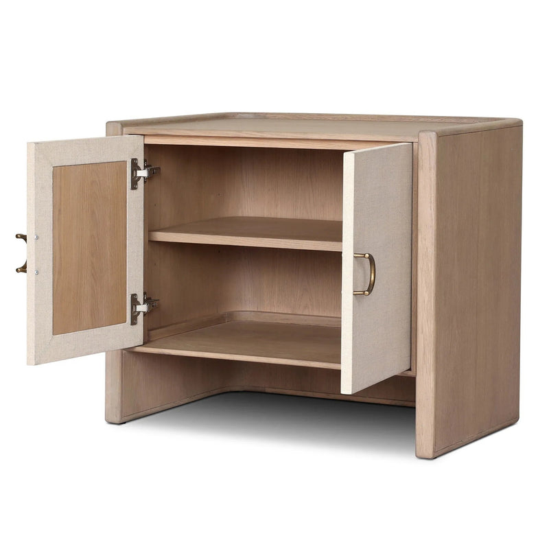 Kiran Sandy Oak Veneer Nightstand | shipping 8/18/2025