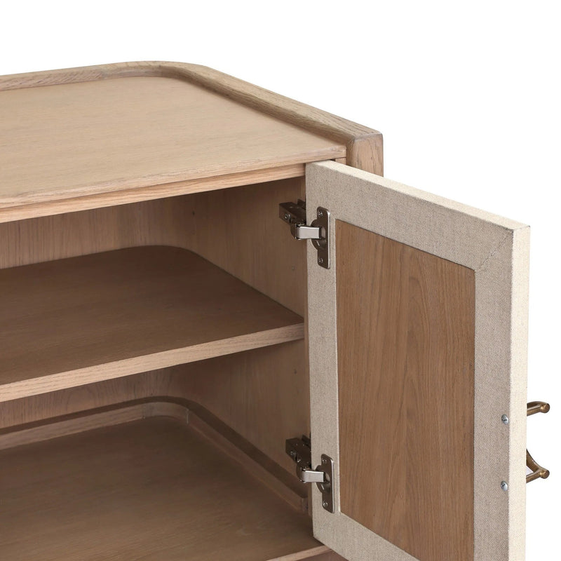 Kiran Sandy Oak Veneer Nightstand | shipping 8/18/2025
