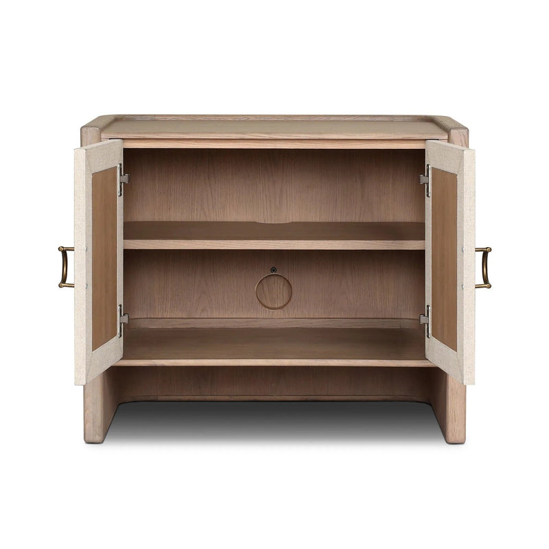 Kiran Sandy Oak Veneer Nightstand | shipping 8/18/2025