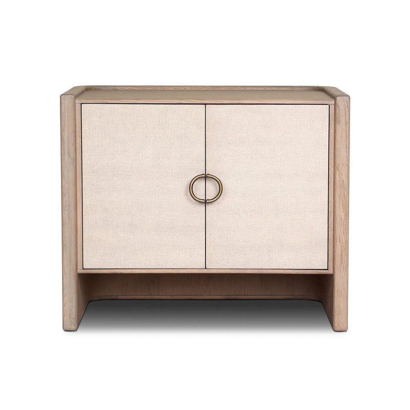 Kiran Sandy Oak Veneer Nightstand | shipping 8/18/2025