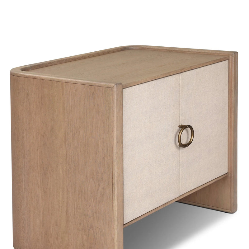 Kiran Sandy Oak Veneer Nightstand | shipping 8/18/2025