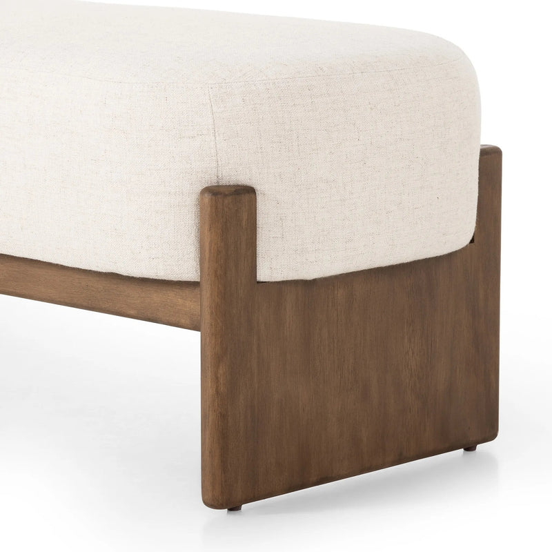 Kirby Alcala Cream Accent Bench | ready to ship!