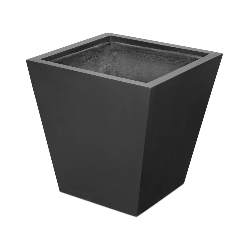 Koto Black Concrete Planter
