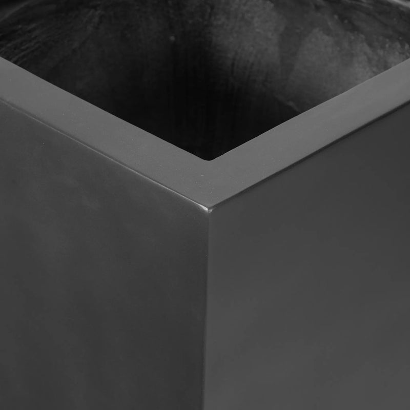 Koto Black Concrete Planter