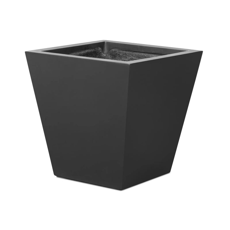 Koto Black Concrete Planter