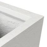 Koto Textured White Concrete Planter