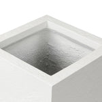 Koto Textured White Concrete Planter