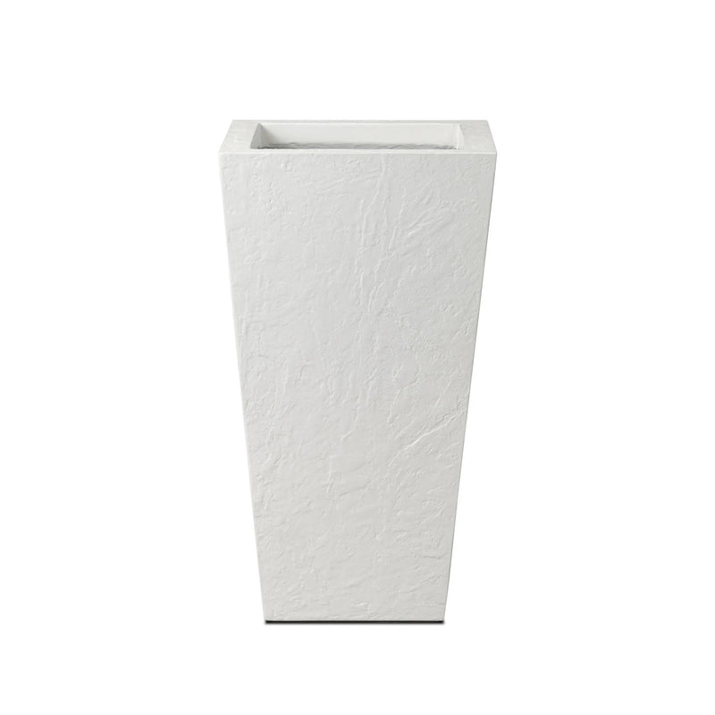 Koto Textured White Concrete Planter
