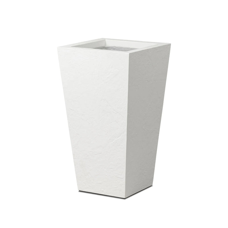 Koto Textured White Concrete Planter