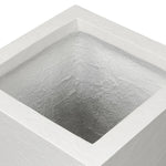 Koto Textured White Concrete Planter