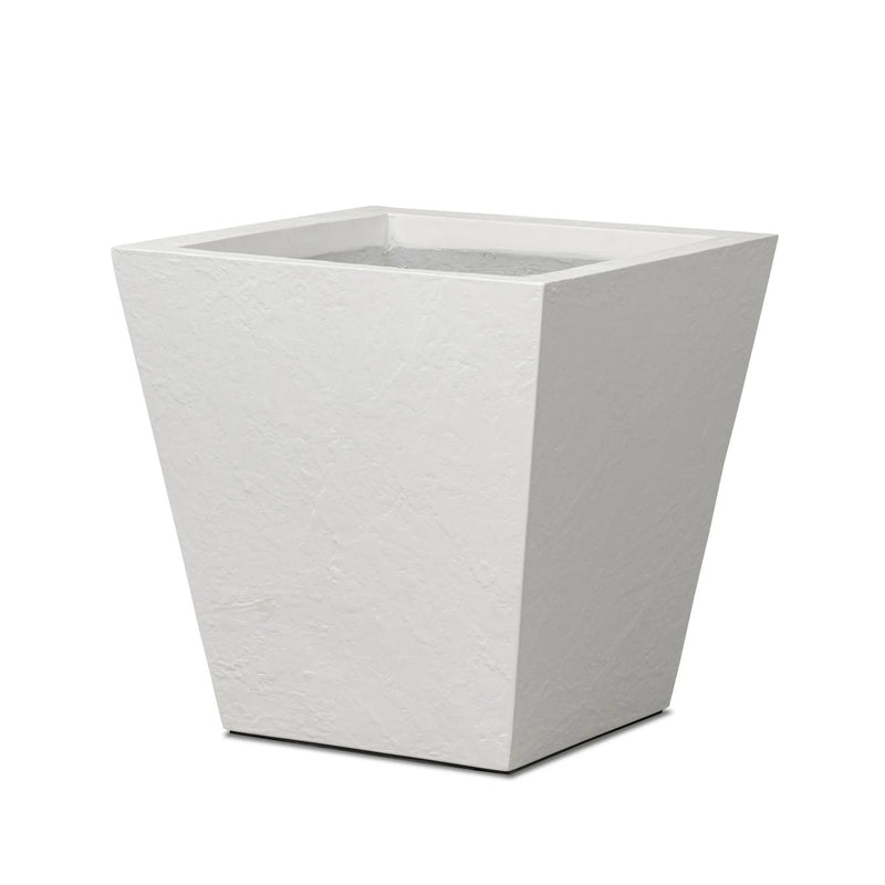 Koto Textured White Concrete Planter