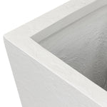 Koto Textured White Concrete Planter