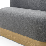 Krista Knoll Charcoal Dining Bench | ready to ship!