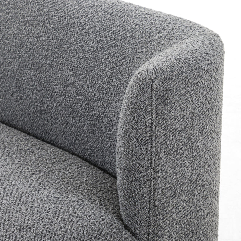 Krista Knoll Charcoal Dining Bench | ready to ship!