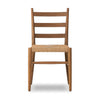 Ladder Textured Natural  Back Outdoor Dining Chair | ready to ship!