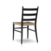 Ladder Textured Natural Back Outdoor Dining Chair | ready to ship!